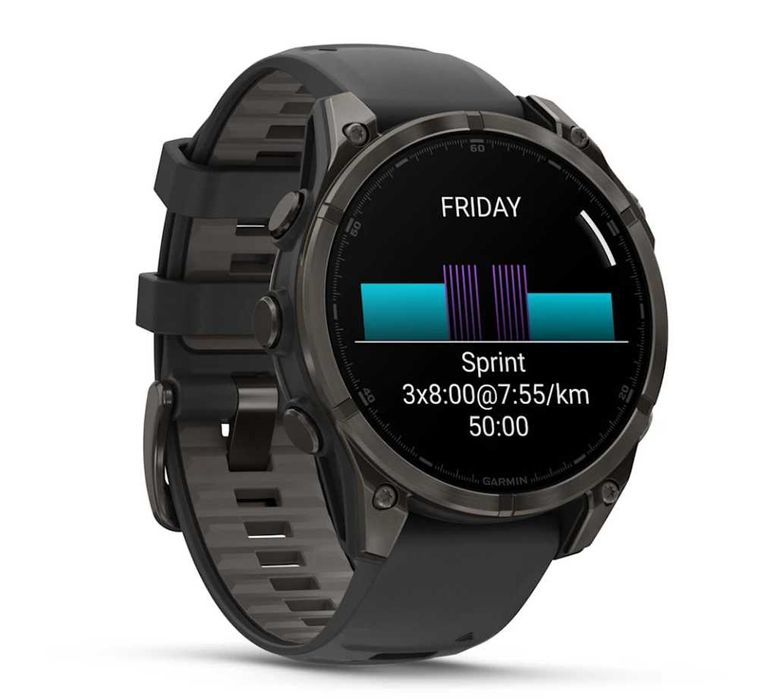Garmin fenix 8 AMOLED (47 мм) Sapphire, titanium, DLC 010-02904-21