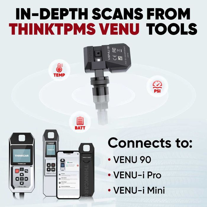 ThinkCar Válvulas TPMS Venu 5 (NOVO)
