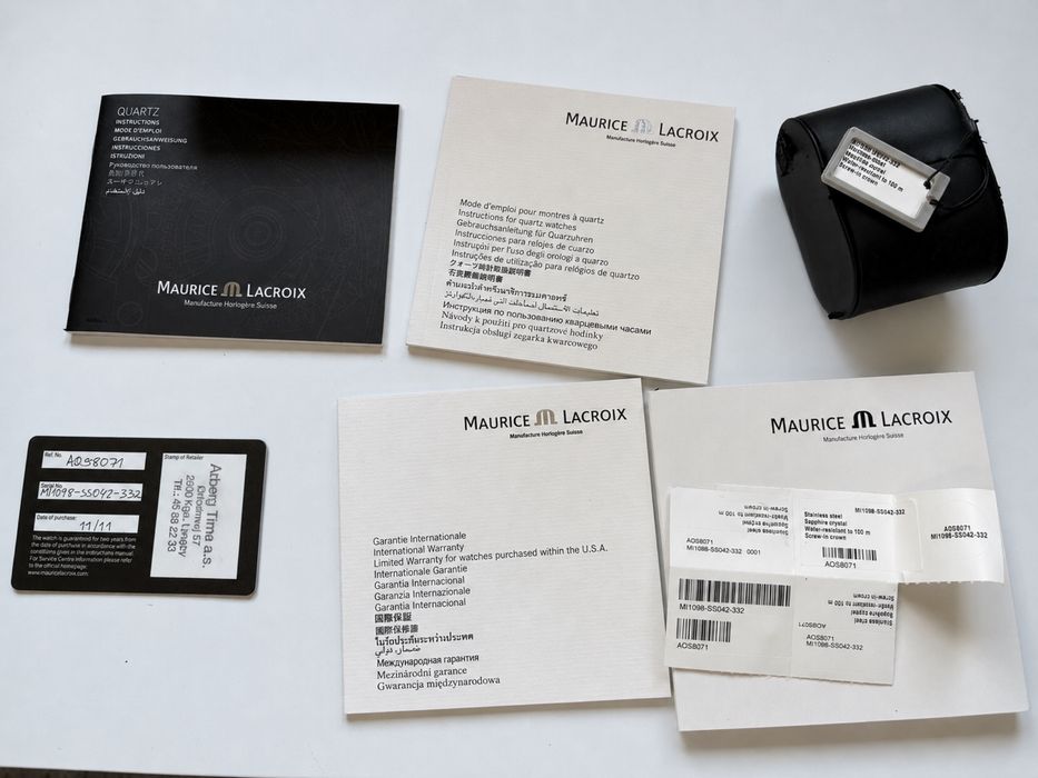 Relógio Maurice Lacroix Miros Chronograph Quartz – Full Set