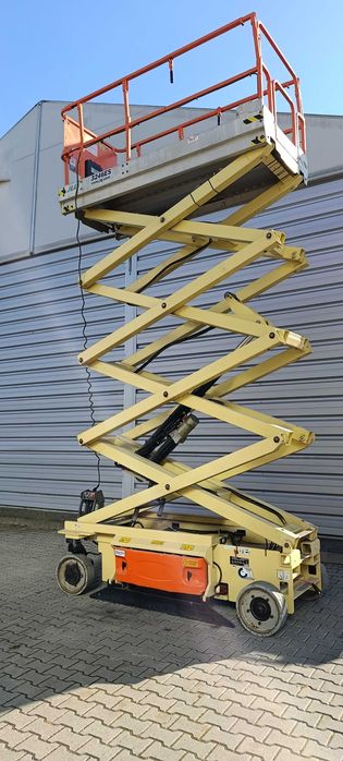 Podnośnik nożycowy JLG 3246ES – sprawny, elektryczny, ładowanie 230 V