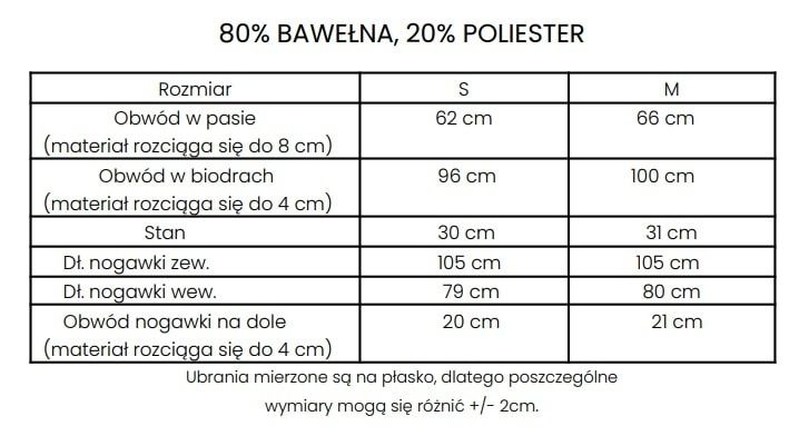 Spodnie damskie Olavoga Mone S M czarne szare brązowe grafifowe