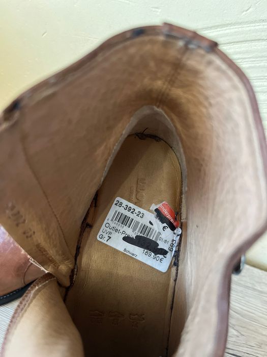 LLOYD Ankle Boots całe ze skóry damskie botki 39/40