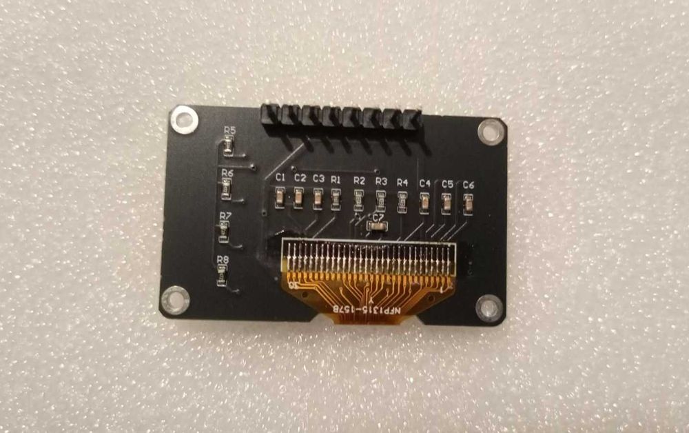 OLED 0,96" 128x64 SSD1315 монохромный дисплей на плате + 4 кнопки