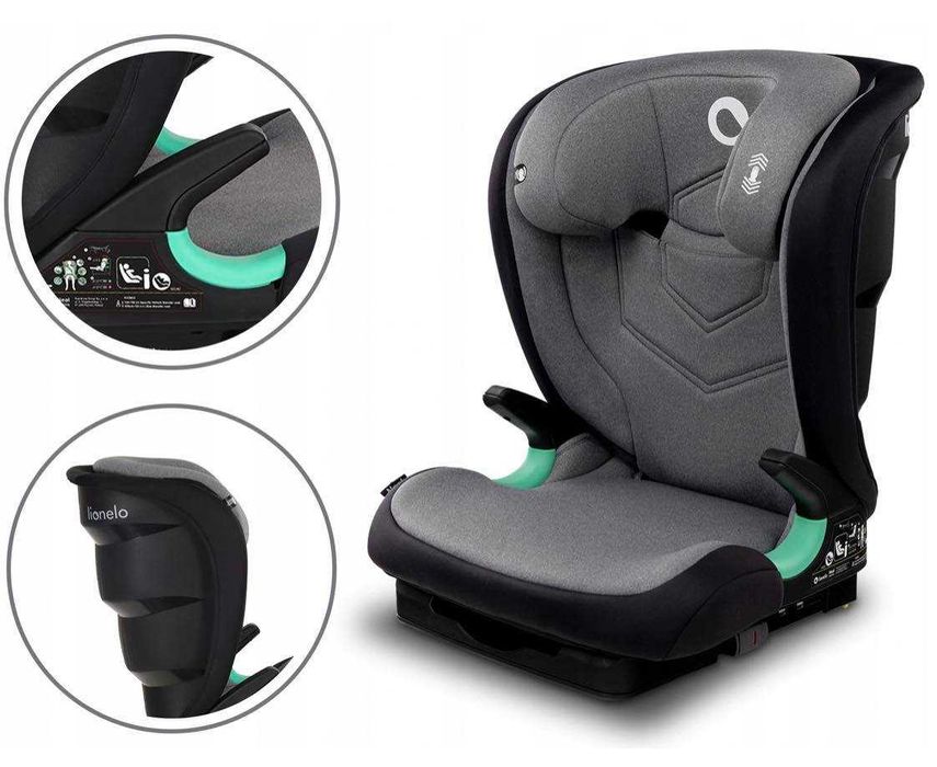 FOTELIK SAMOCHODOWY LIONELO NEAL I-Size 100-150 Cm Isofix, Pochylany