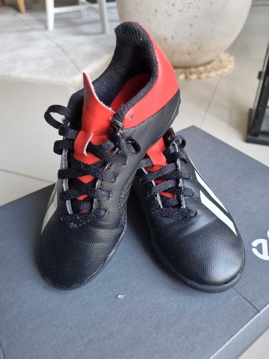 Buty piłkarskie adidas X TURFY czarno czerwone 30