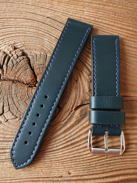 Pasek do zegarka 22 mm ręcznie robiony skóra naturalna handmade