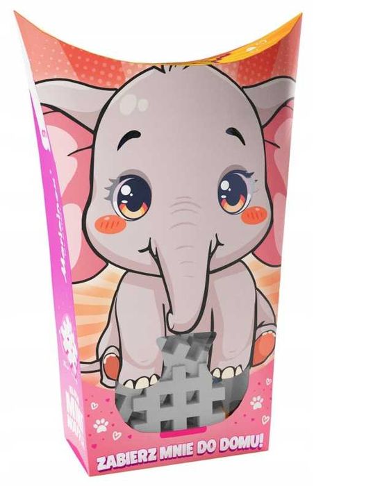 MARIOINEX 907023 mini wafle POCKET PETS SŁONIK 25 elementów