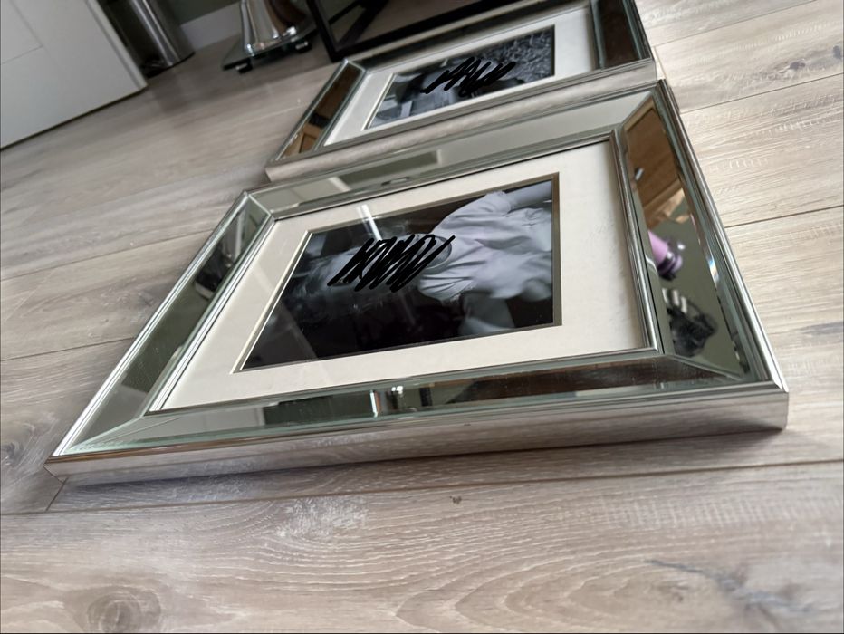 Duże lustrzane ramki na zdjęcia Glamour Home & You