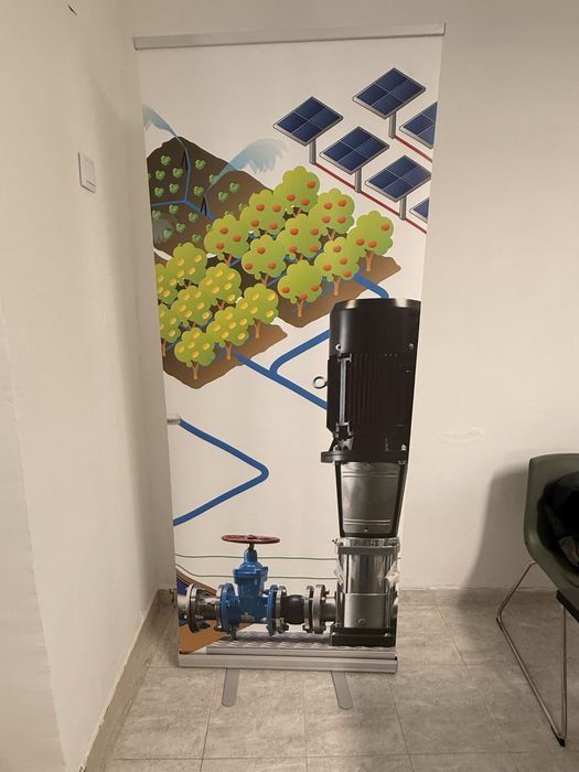Suporte de painel de metal para exposições