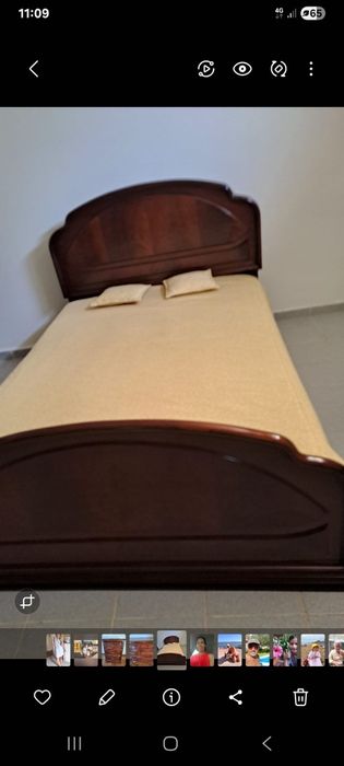 Cama se casal em mogno