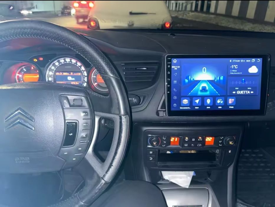 Rádio Citroën C5 Android 14 com GPS