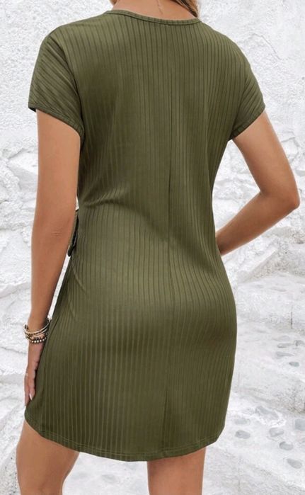 Vestido Shein Caqui Novo