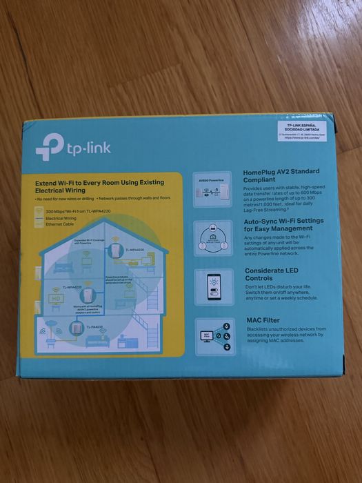 Tp-link powerline Wifi 3 pack kit av600