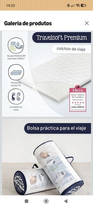 Julius Zöllner Travelsoft Premium - Colchão de viagem, 60 x 120 cm