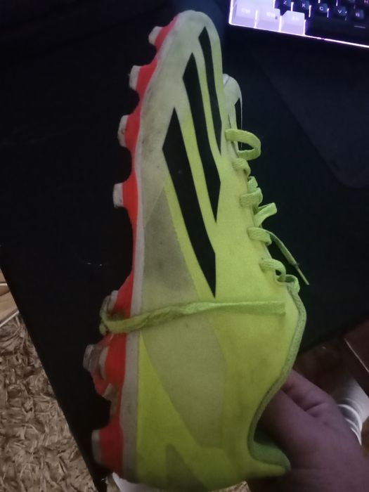 Chuteiras adidas crazyfast  verde lima