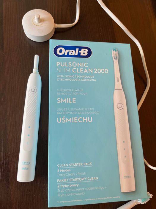 Szczoteczka soniczna Oral B Pulsonic Slim 2000 plus 2 końcówki