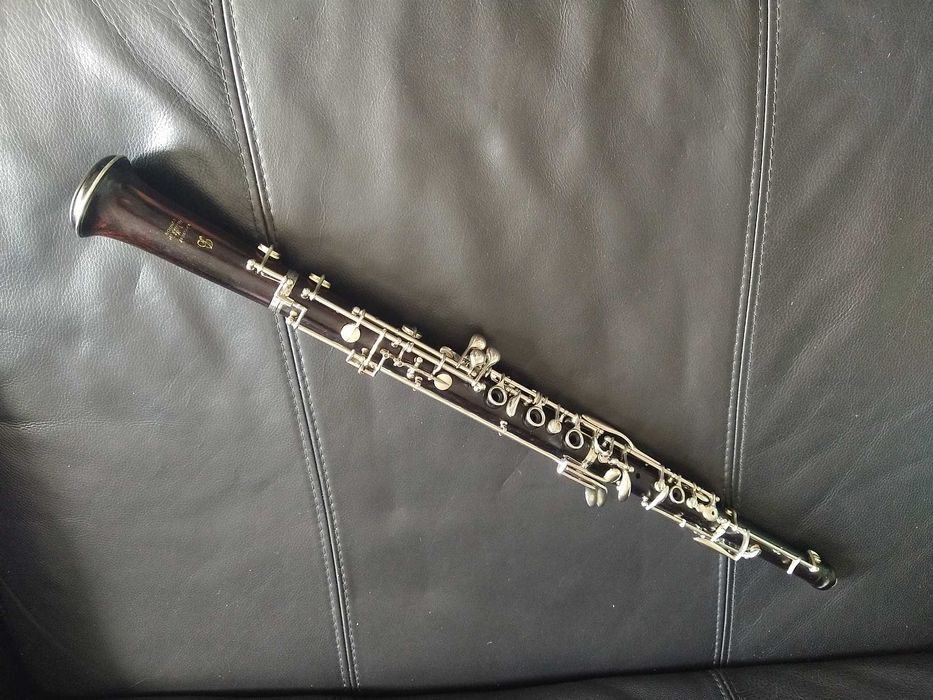 Oboé vintage, de madeira de ébano, da Howarth