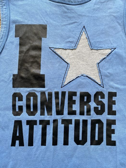 Camisola sem mangas azul da Converse