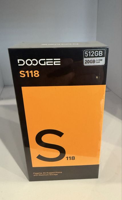 DOOGEE S118, 20/512 Gb, 50/12NV/ 8/32Mp, 10800мАч, G99, 6,59", НОВИНКА
