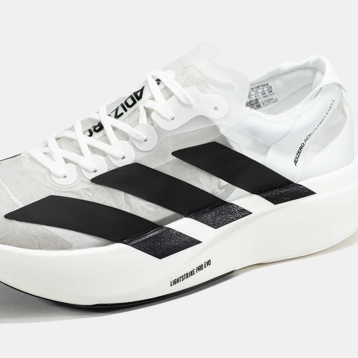Мужские кроссовки Adidas Adizero Adios PRO EVO 1 White. Размеры 40