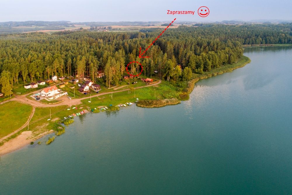 Domek letniskowy,Warmia-Mazury, nad jeziorem, prywatny pomost.