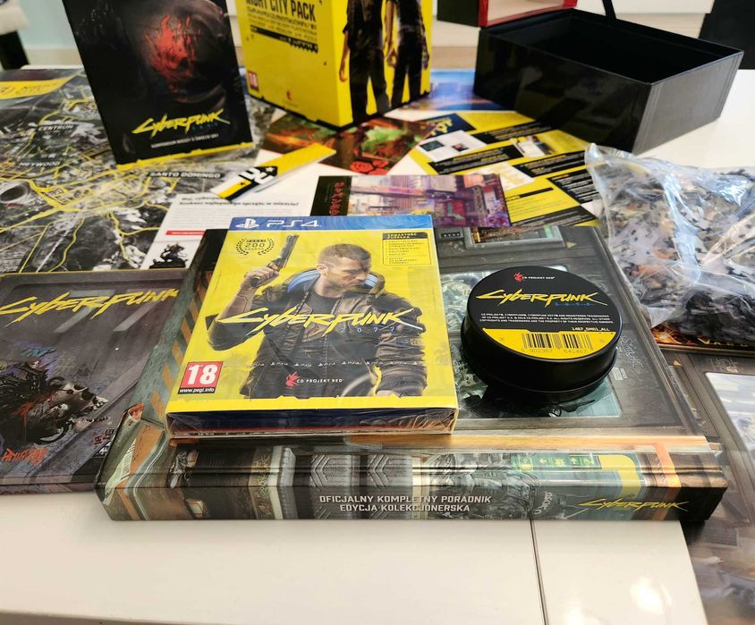 Cyberpunk 2077 Mega Pack Zestaw Kolekcjonerski NOWY PS4 PS5