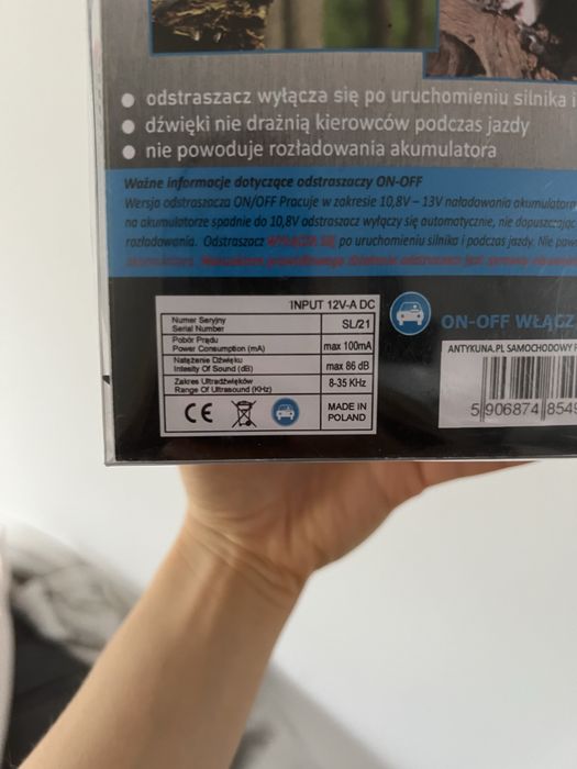 Odstraszacz na kuny ultradźwiękowy