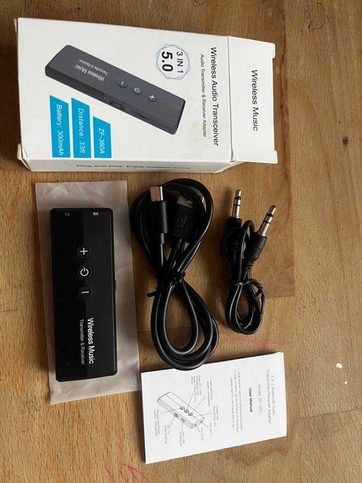 Универсальный Bluetooth-аудиотрансивер 3 в 1 (TX/RX/USB) ZF-360A