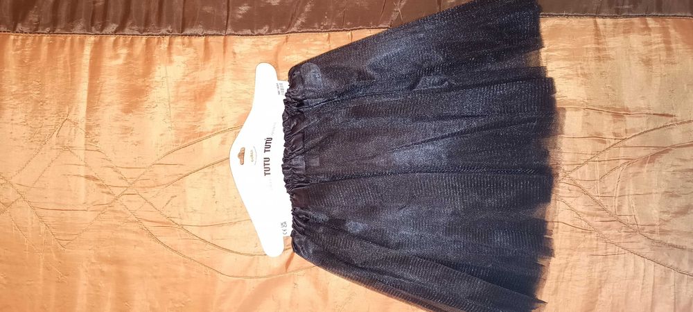 Tutu saia Tule preto Menina 5-8 anos