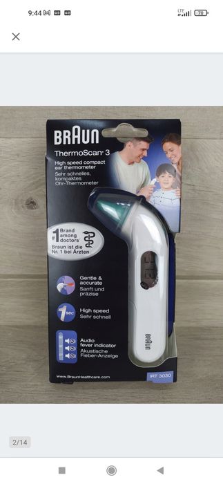 Braun IRT3030 ThermoScan 3 Termometr

Nowy, powystawowy.

Sprawny.

Op