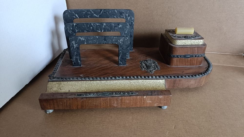 Tinteiro de secretaria vintage