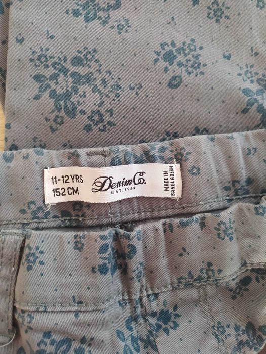 Spodnie skinny r.152 Denim Co jegginsy w gumkę