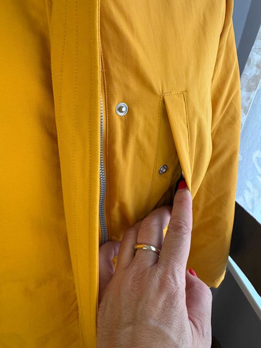 Bardzo ciepła kurtka płaszcz puchowy z kapturem TOMMY HILFIGER XXL  44
