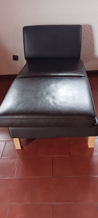 Chaise Lounge, Sofá bonito em castanho.