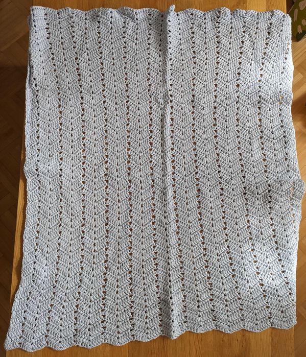 Ażurowy kocyk bawełniany