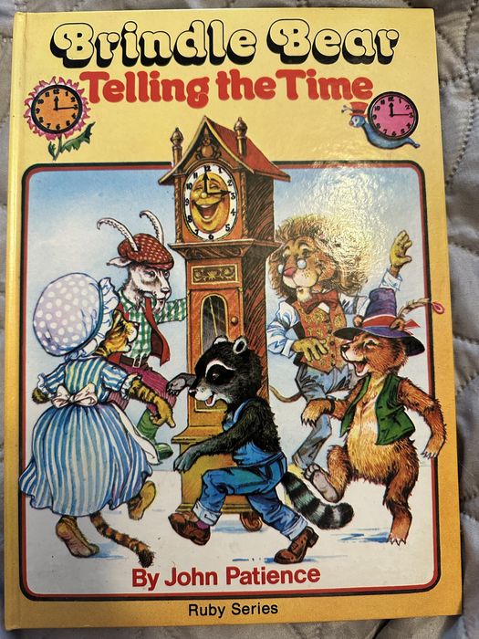 Brindle Bear. Telling the Time.  John Patience
