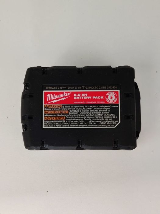 Milwaukee M18 REDLITHIUM XC5.0. Літій-іонний акумулятор на 18 Вольт із ємністю 5.0 Ампер-годин (Аг).