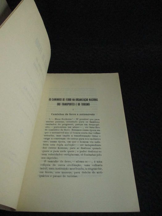 Livro Os Caminhos de Ferro Vicente Ferreira 1934 Autografado