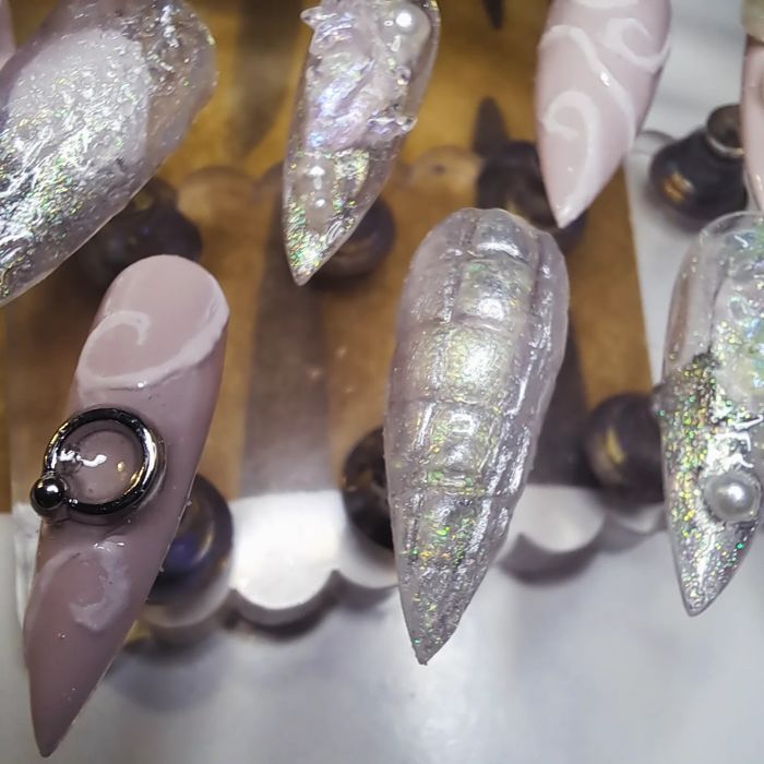 Długie Stilettos Press on nails Tipsy