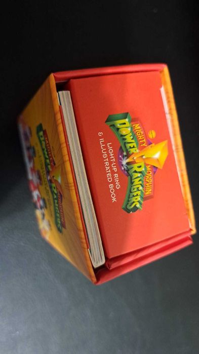 Power Rangers Mighty Morphin - anel COM LUZ +livret-NOVO-PORTES GRÁTIS