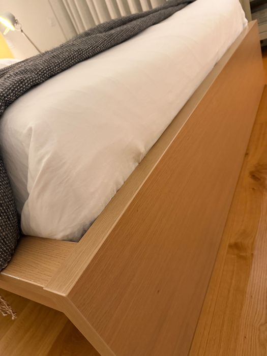 Ikea Malm Cama 160 x 200 cm em cor carvalho