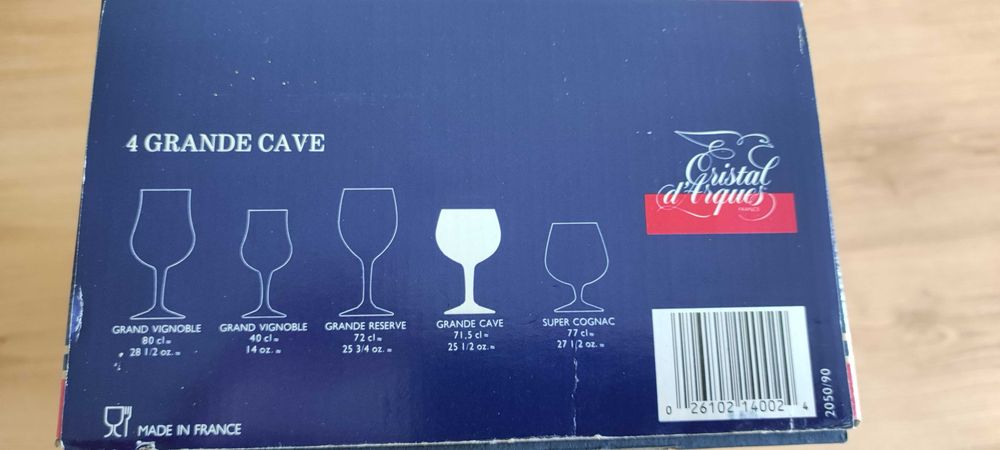 8 Copos para Gin Grande Cave Cristal d'Arques