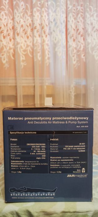 Materac przeciwodleżynowy