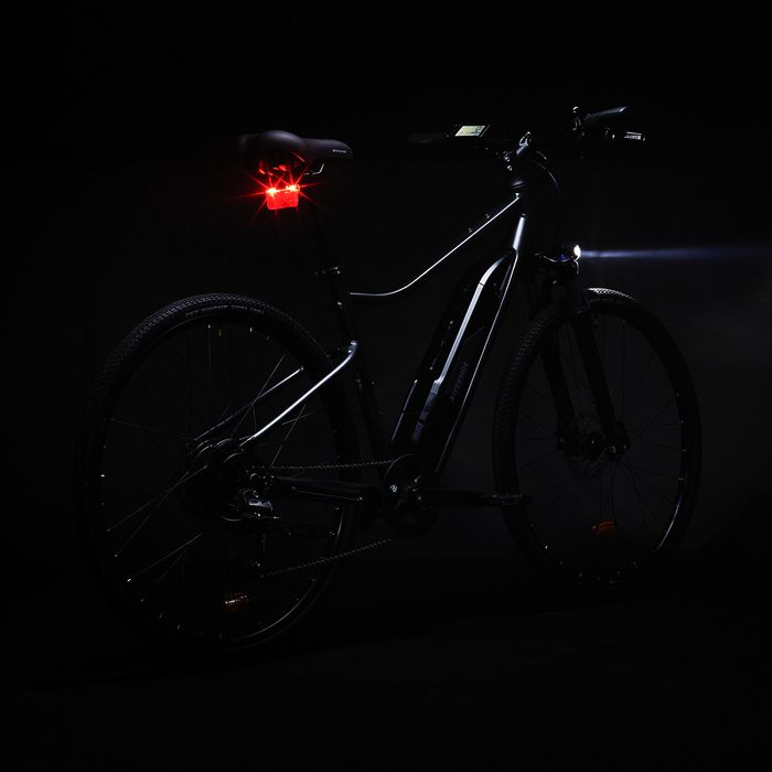 Bicicleta de Trekking Elétrica Quadro Alto Riverside 520 E Cinzento