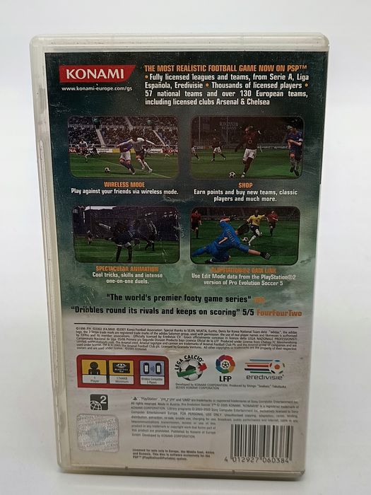 pes 2005 playstation portable (psp) pudełkowa
