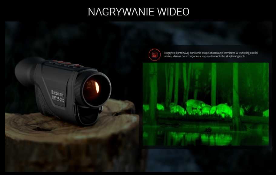 ATN BlazeHunter 635 LRF 35mm termowizja monokular termowizyjny