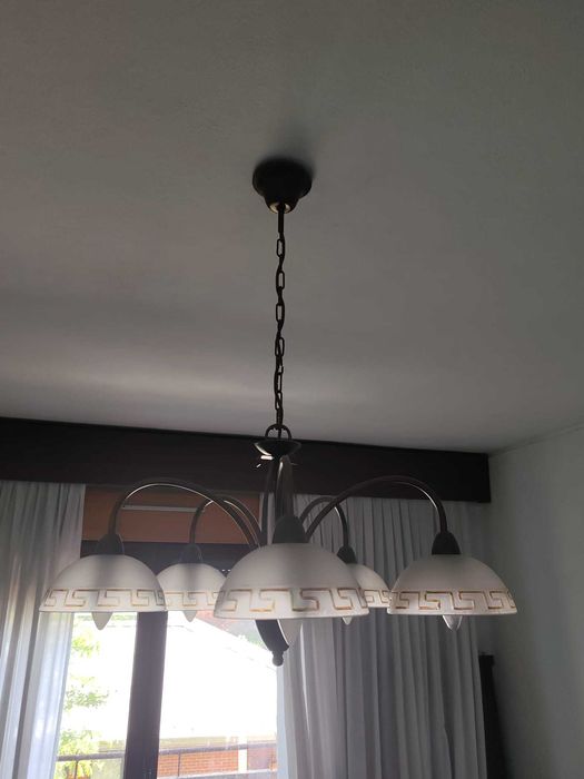 Candeeiro de teto em cobre para sala de jantar. Novo