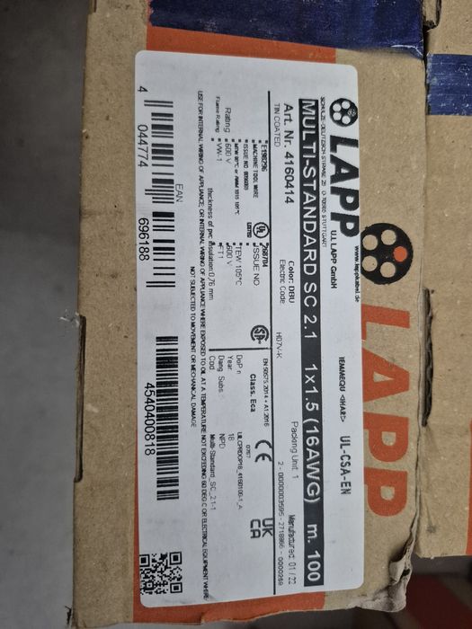 Przewód lgy 1,5mm niebieski 200m