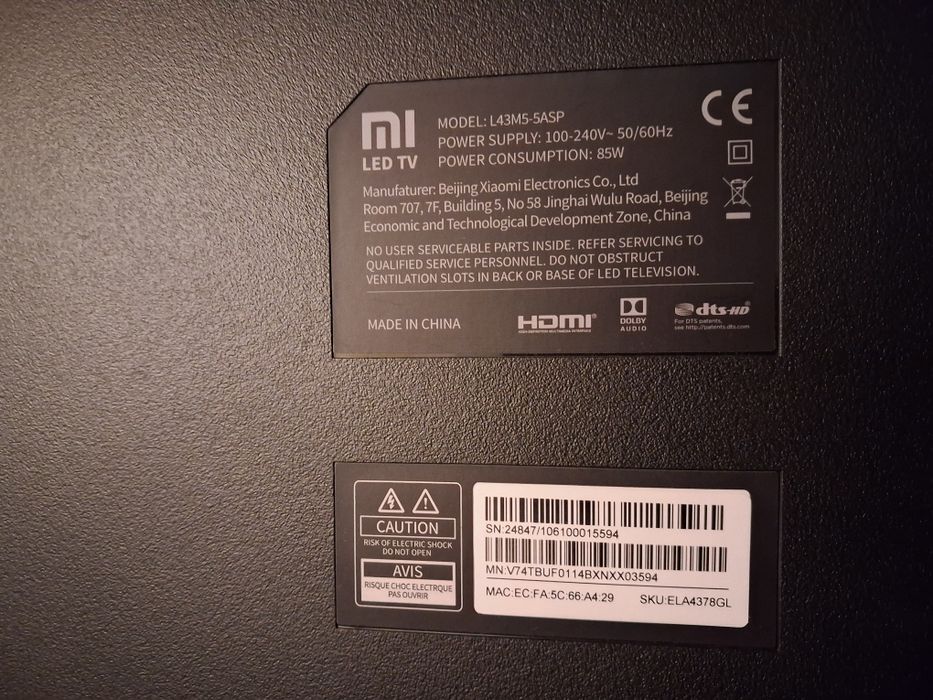 Xiaomi Mi LED TV 4S 43 cali