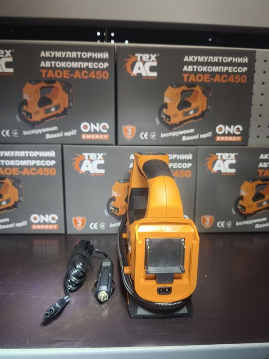 Компресор акумуляторний автокомпресор Tex.AC TAOE-AC450